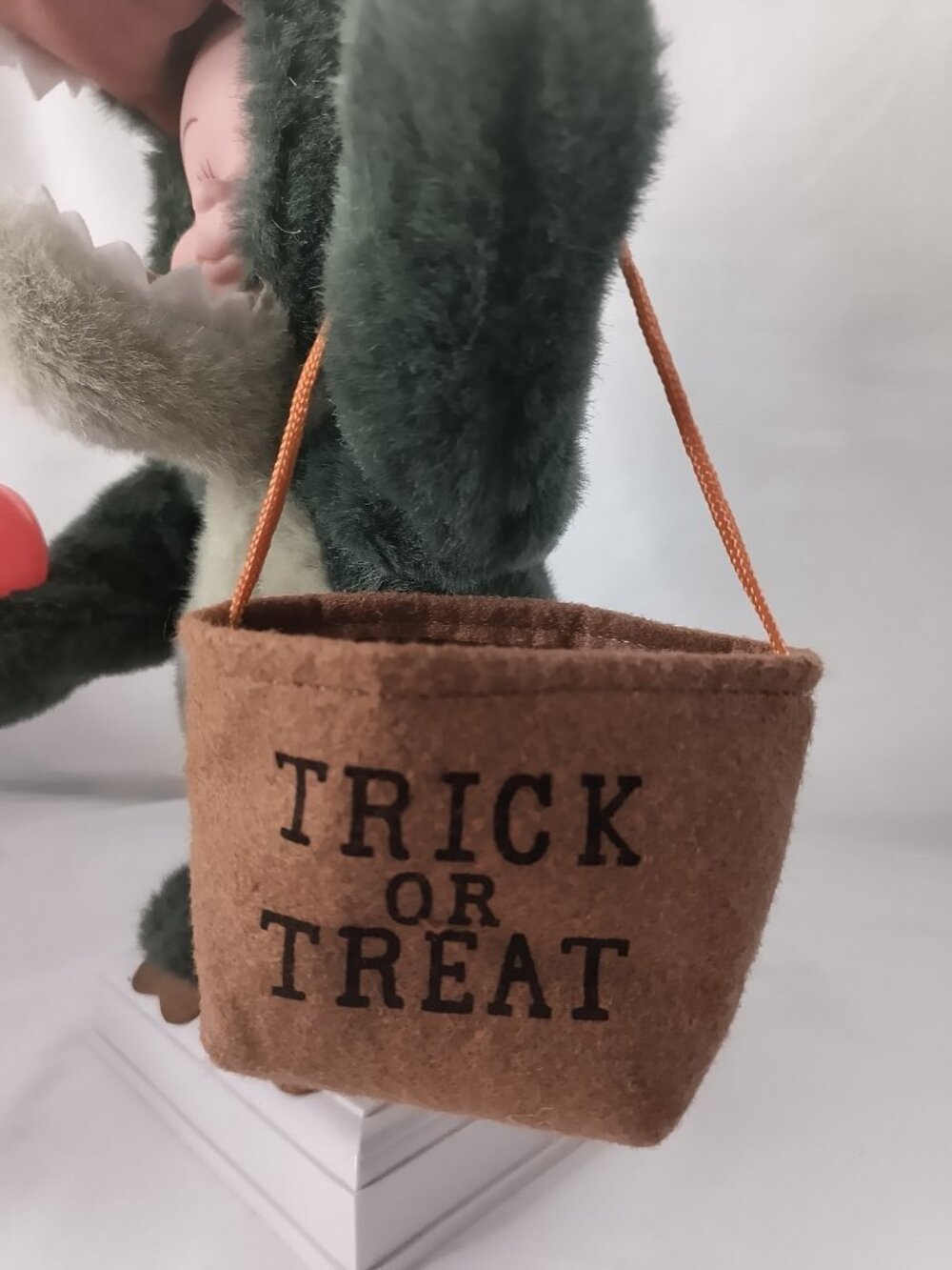 Vintage Motionettes Halloween Kids Trick or treaters Dinosaur Light Up 90s 13" - Picture 5 of 11